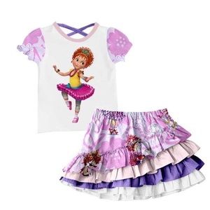 Fancy Nancy Cute Skirt Set with top